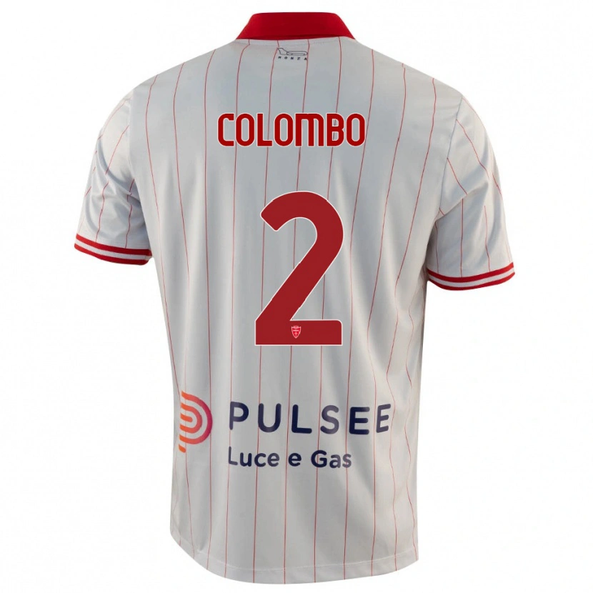 Danxen Damen Davide Colombo #2 Weiß Rot Blau Auswärtstrikot Trikot 2025/26 T-Shirt Österreich