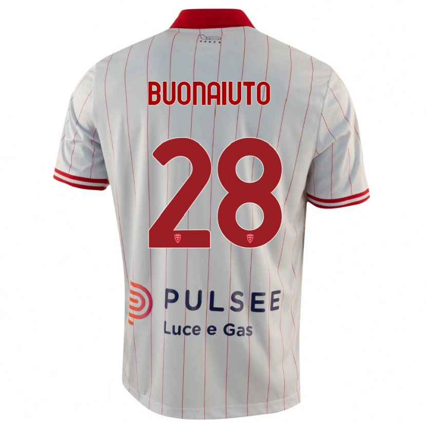 Danxen Damen Marco Buonaiuto #28 Weiß Rot Blau Auswärtstrikot Trikot 2025/26 T-Shirt Österreich