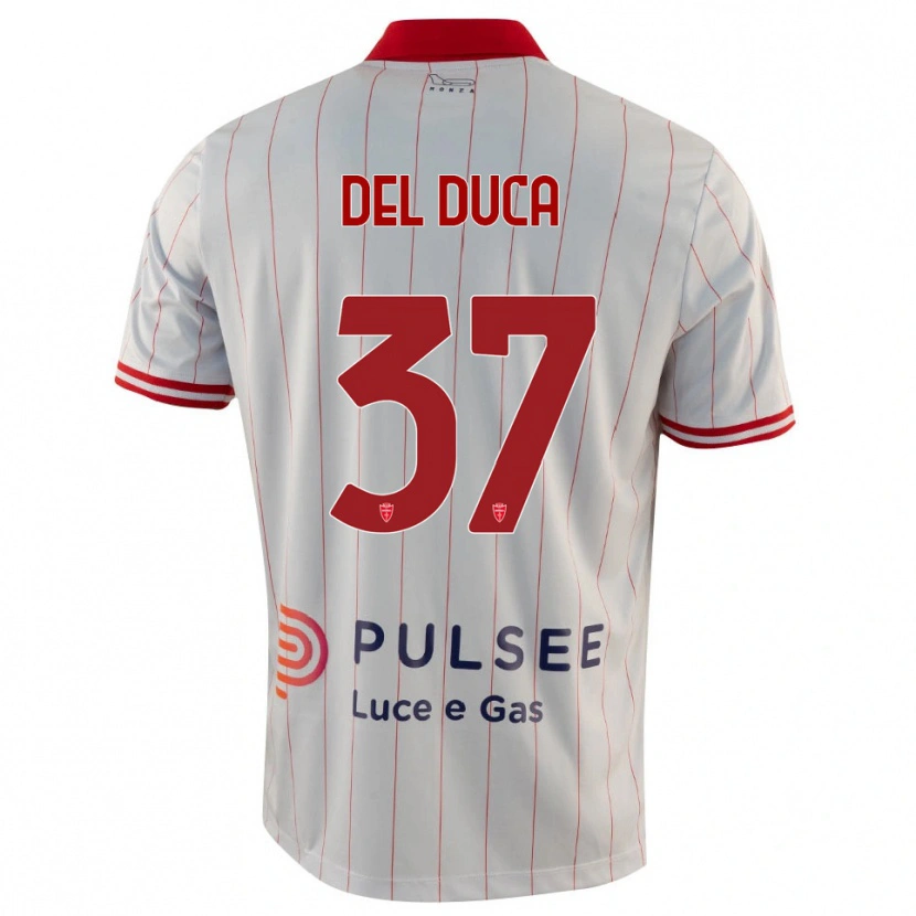 Danxen Damen Jacopo Del Duca #37 Weiß Rot Blau Auswärtstrikot Trikot 2025/26 T-Shirt Österreich