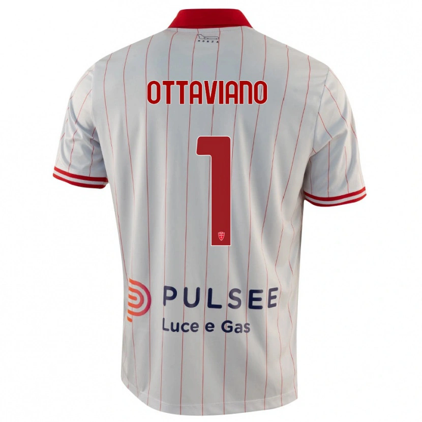 Danxen Damen Alessandro Ottaviano #1 Weiß Rot Blau Auswärtstrikot Trikot 2025/26 T-Shirt Österreich