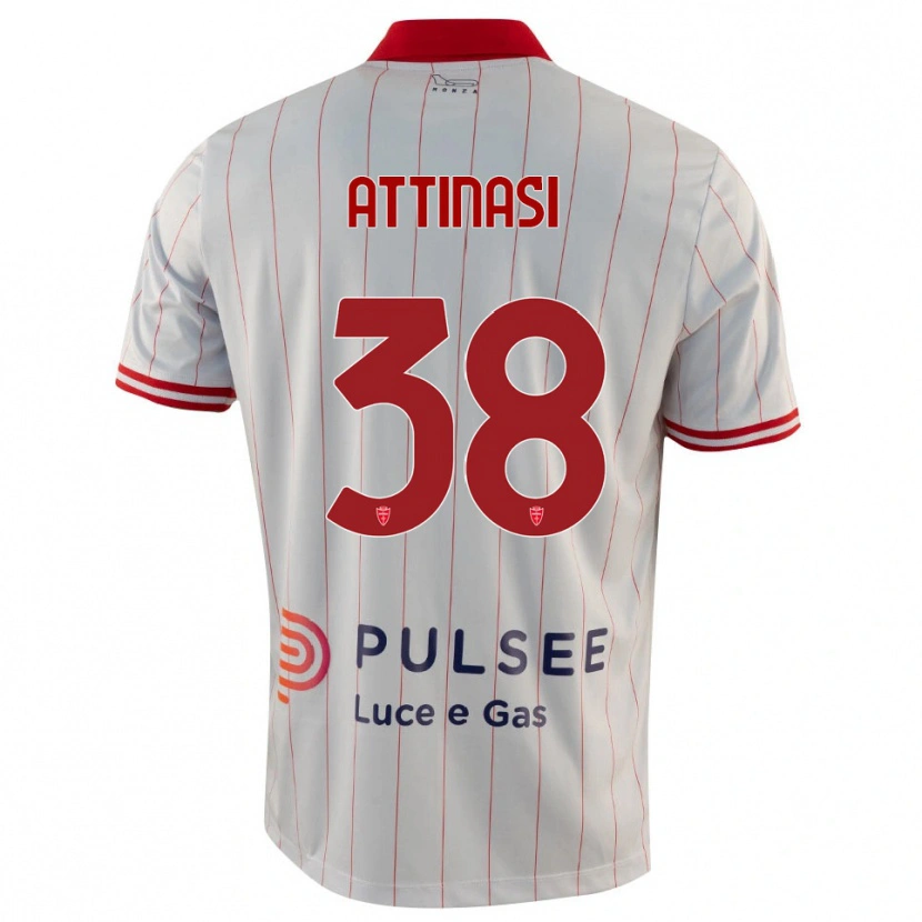 Danxen Damen Mattia Attinasi #38 Weiß Rot Blau Auswärtstrikot Trikot 2025/26 T-Shirt Österreich