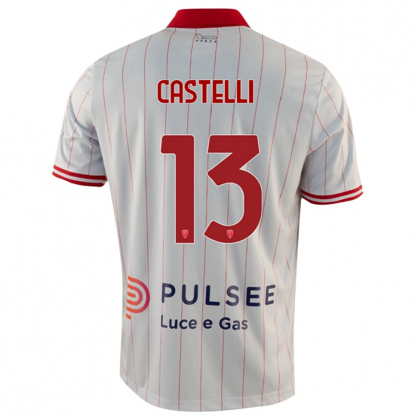 Danxen Damen Davide Castelli #13 Weiß Rot Blau Auswärtstrikot Trikot 2025/26 T-Shirt Österreich