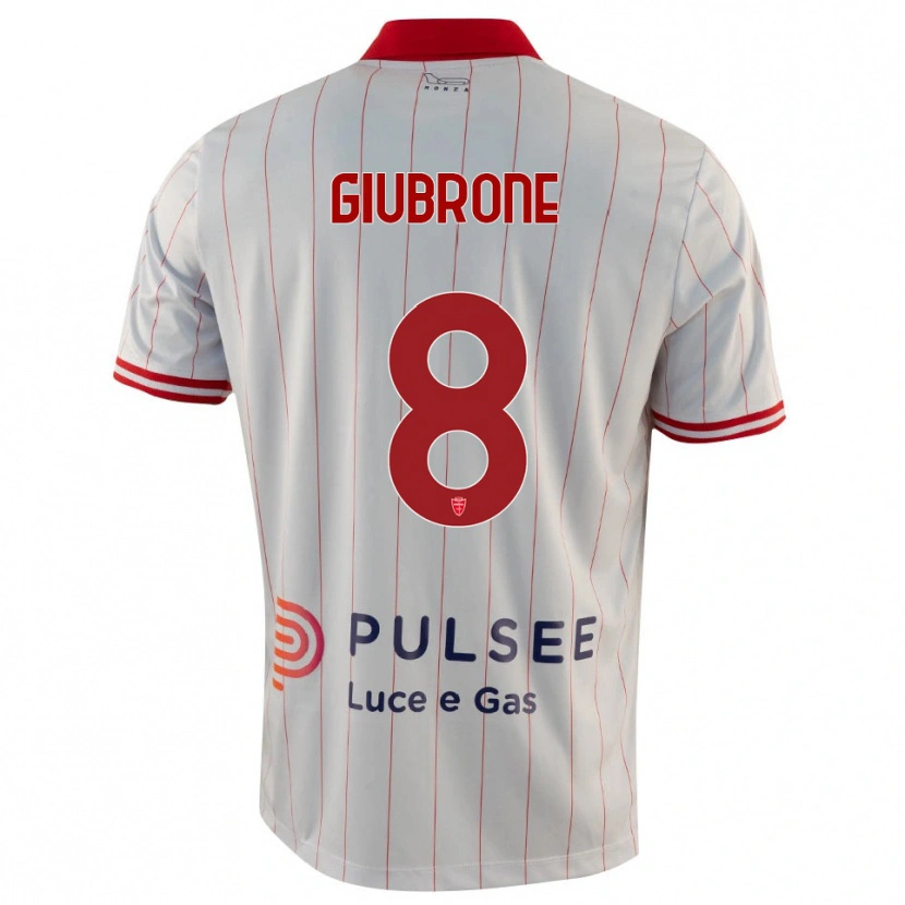 Danxen Damen Mario Giubrone #8 Weiß Rot Blau Auswärtstrikot Trikot 2025/26 T-Shirt Österreich