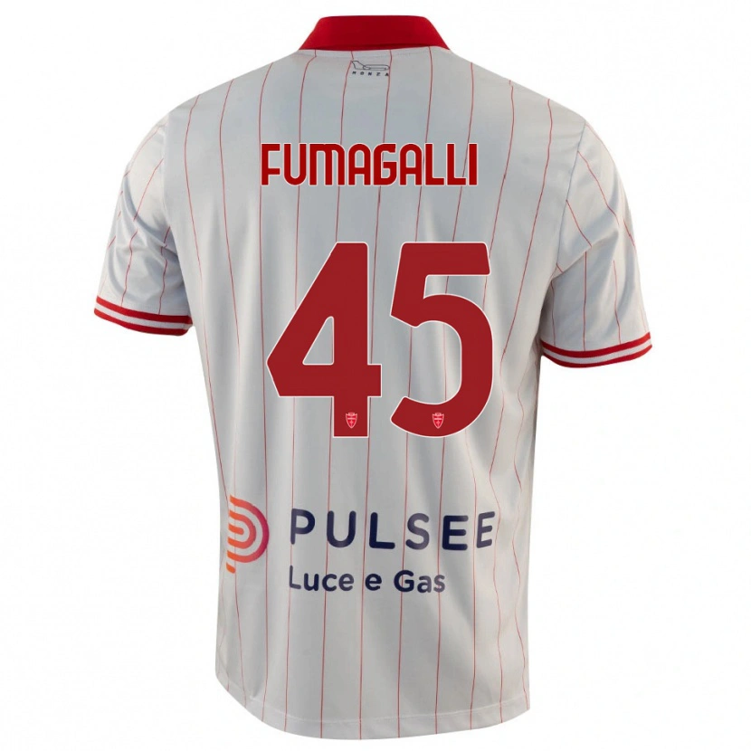 Danxen Damen Valerio Fumagalli #45 Weiß Rot Blau Auswärtstrikot Trikot 2025/26 T-Shirt Österreich