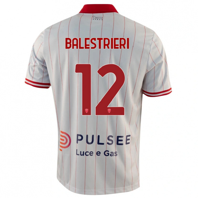 Danxen Damen Alessandro Balestrieri #12 Weiß Rot Blau Auswärtstrikot Trikot 2025/26 T-Shirt Österreich