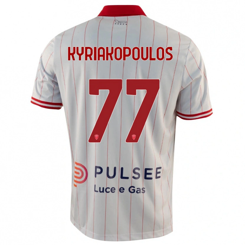 Danxen Damen Georgios Kyriakopoulos #77 Weiß Rot Blau Auswärtstrikot Trikot 2025/26 T-Shirt Österreich