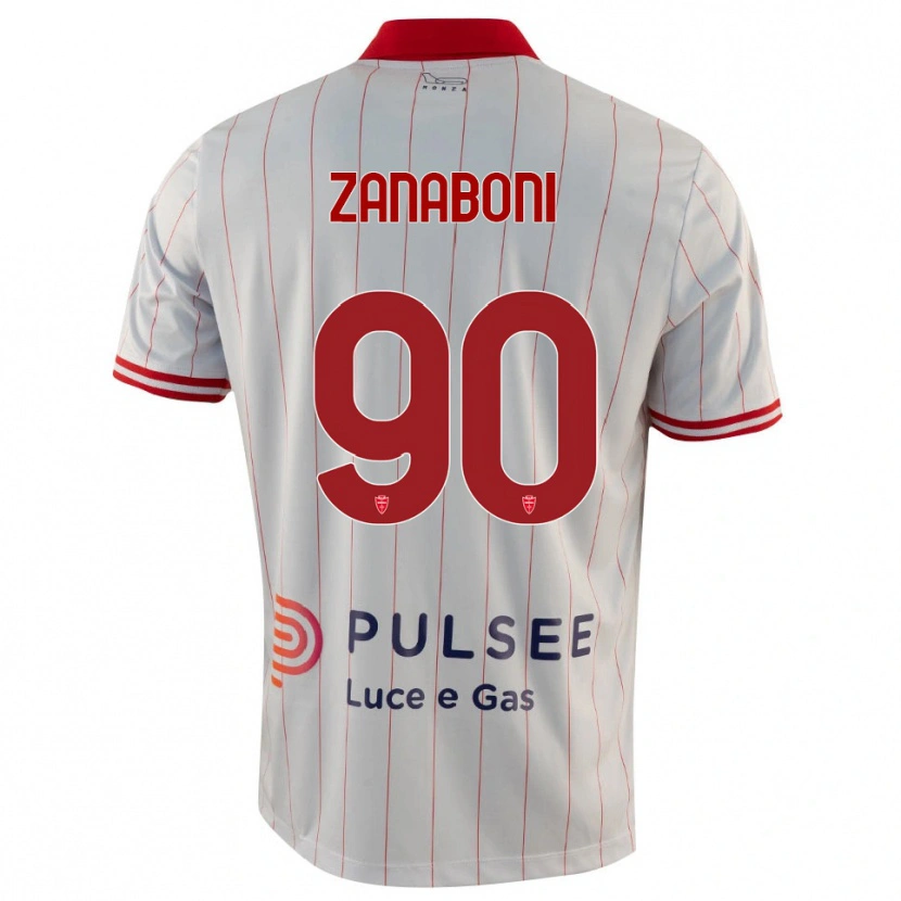 Danxen Damen Emanuele Zanaboni #90 Weiß Rot Blau Auswärtstrikot Trikot 2025/26 T-Shirt Österreich