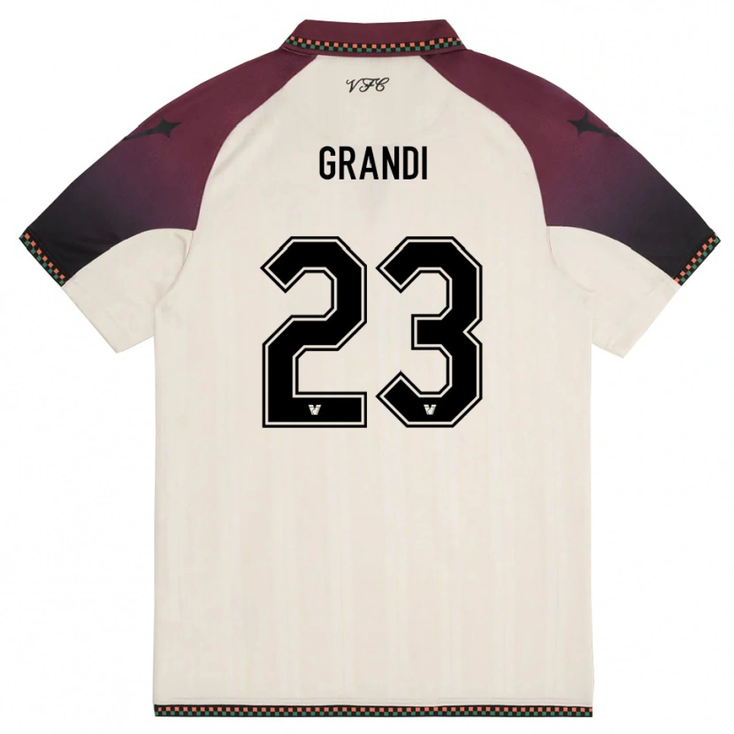 Danxen Damen Matteo Grandi #23 Cremefarben Burgund Auswärtstrikot Trikot 2025/26 T-Shirt Österreich
