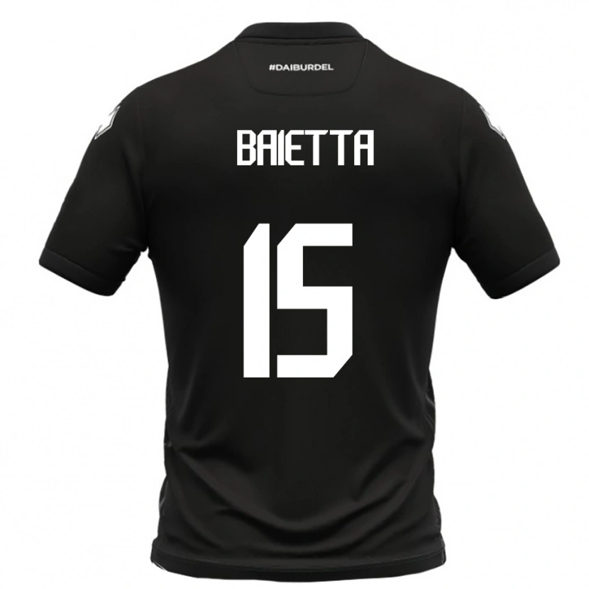 Danxen Damen Pietro Baietta #15 Schwarz Weiß Auswärtstrikot Trikot 2025/26 T-Shirt Österreich