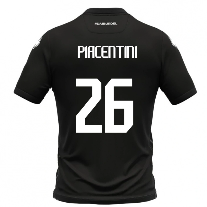Danxen Damen Matteo Piacentini #26 Schwarz Weiß Auswärtstrikot Trikot 2025/26 T-Shirt Österreich