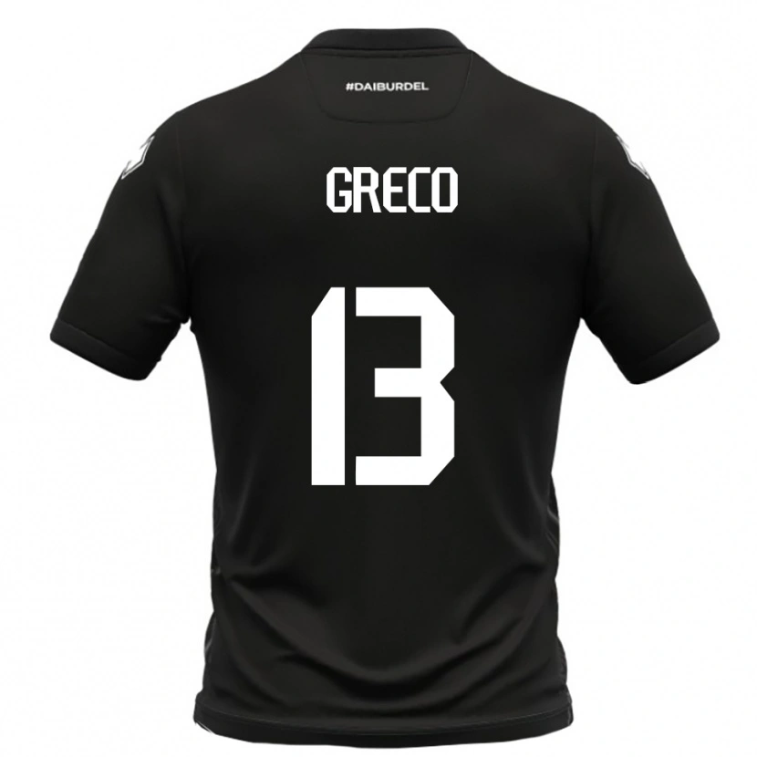Danxen Damen Nicolò Greco #13 Schwarz Weiß Auswärtstrikot Trikot 2025/26 T-Shirt Österreich