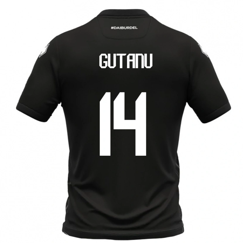 Danxen Damen Victor Gutanu #14 Schwarz Weiß Auswärtstrikot Trikot 2025/26 T-Shirt Österreich