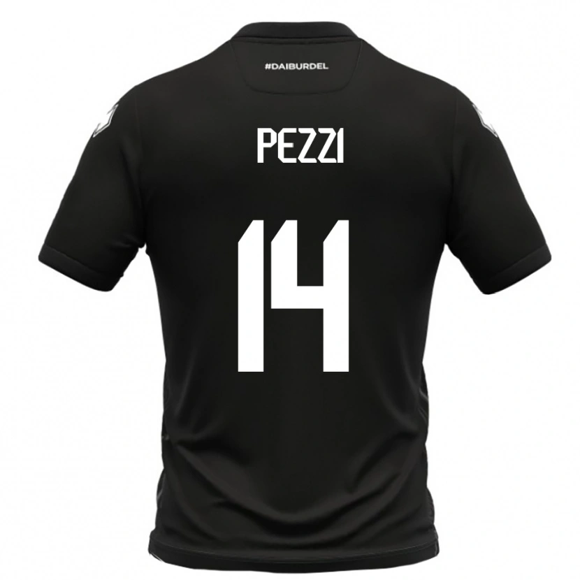 Danxen Damen Alessandro Pezzi #14 Schwarz Weiß Auswärtstrikot Trikot 2025/26 T-Shirt Österreich