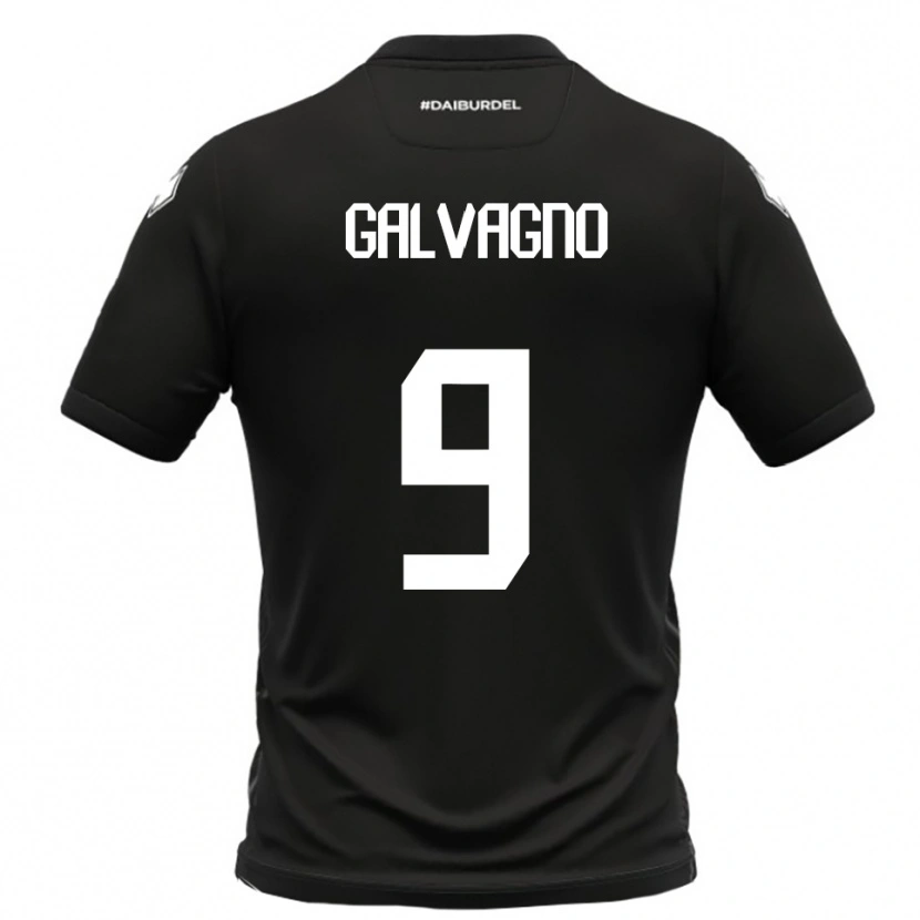 Danxen Damen Filippo Galvagno #9 Schwarz Weiß Auswärtstrikot Trikot 2025/26 T-Shirt Österreich