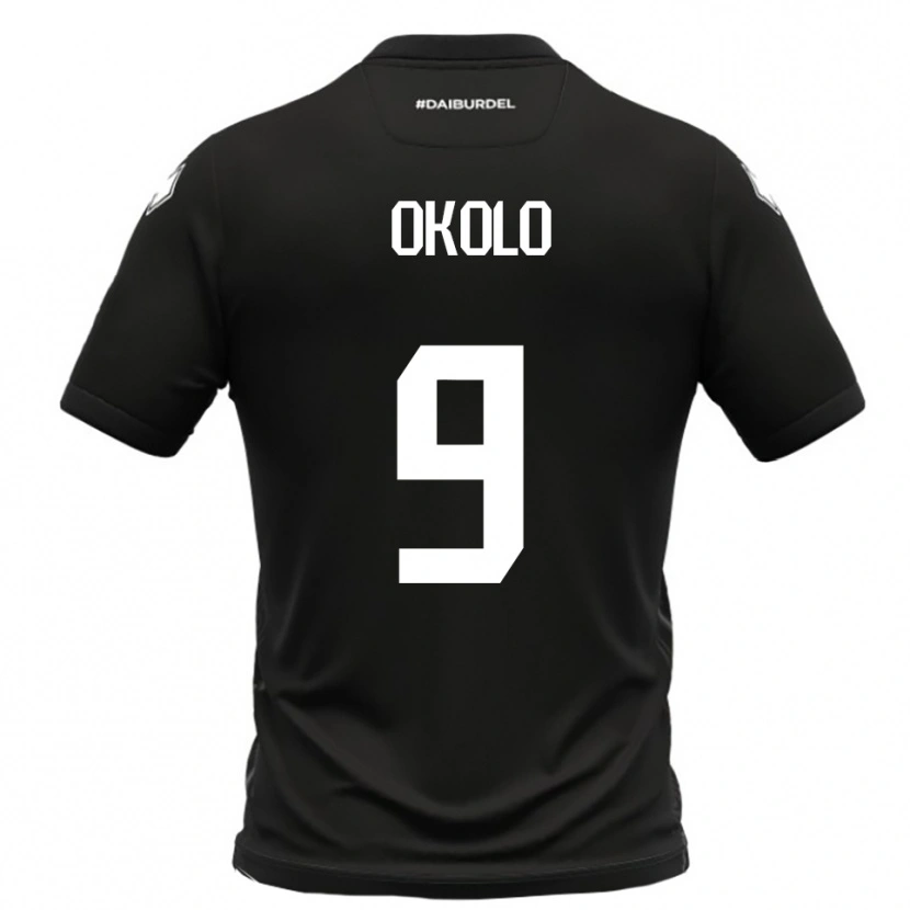 Danxen Damen Daniel Okolo #9 Schwarz Weiß Auswärtstrikot Trikot 2025/26 T-Shirt Österreich