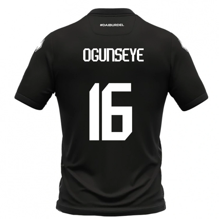 Danxen Damen Roberto Ogunseye #16 Schwarz Weiß Auswärtstrikot Trikot 2025/26 T-Shirt Österreich
