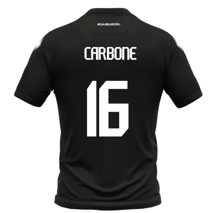 Danxen Damen Andrea Carbone #16 Schwarz Weiß Auswärtstrikot Trikot 2025/26 T-Shirt Österreich
