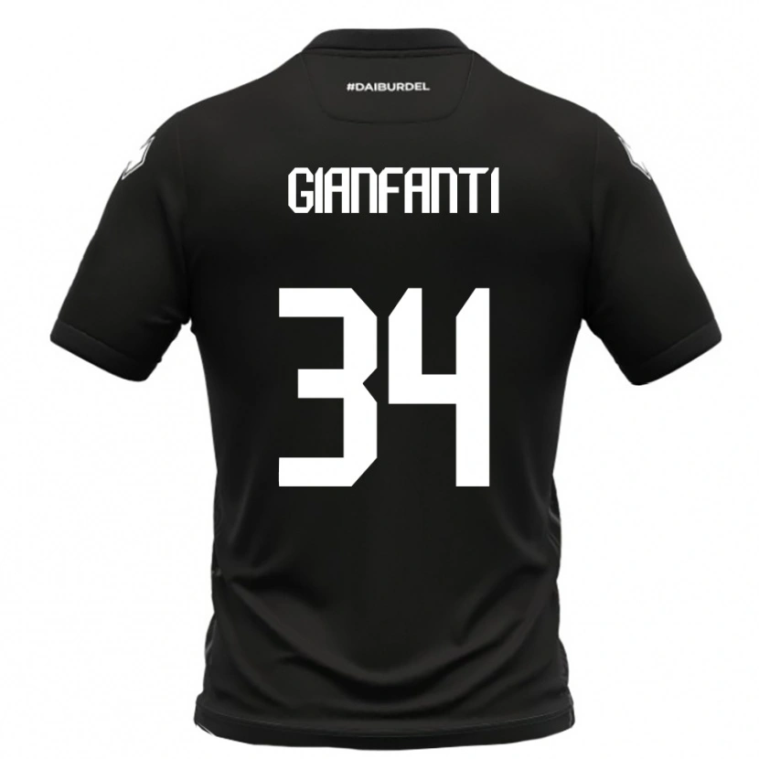 Danxen Damen Simone Gianfanti #34 Schwarz Weiß Auswärtstrikot Trikot 2025/26 T-Shirt Österreich