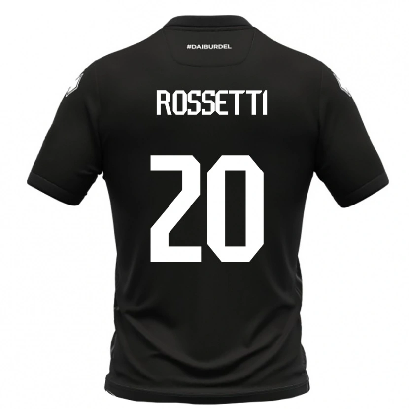 Danxen Damen Maurizio Rossetti #20 Schwarz Weiß Auswärtstrikot Trikot 2025/26 T-Shirt Österreich