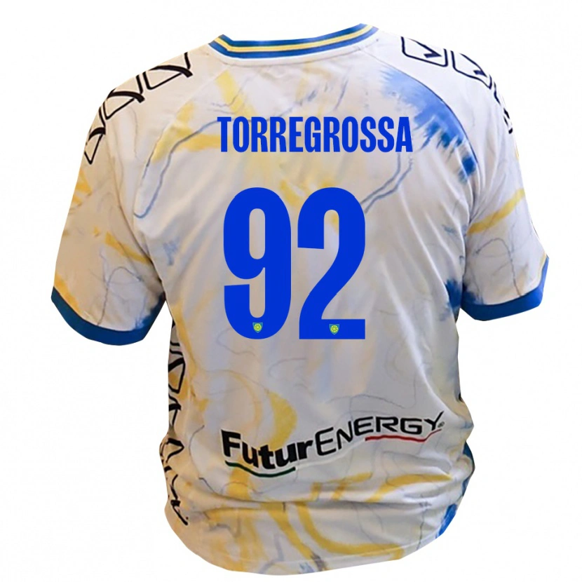 Danxen Damen Ernesto Torregrossa #92 Weiß Gelb Blau Auswärtstrikot Trikot 2025/26 T-Shirt Österreich