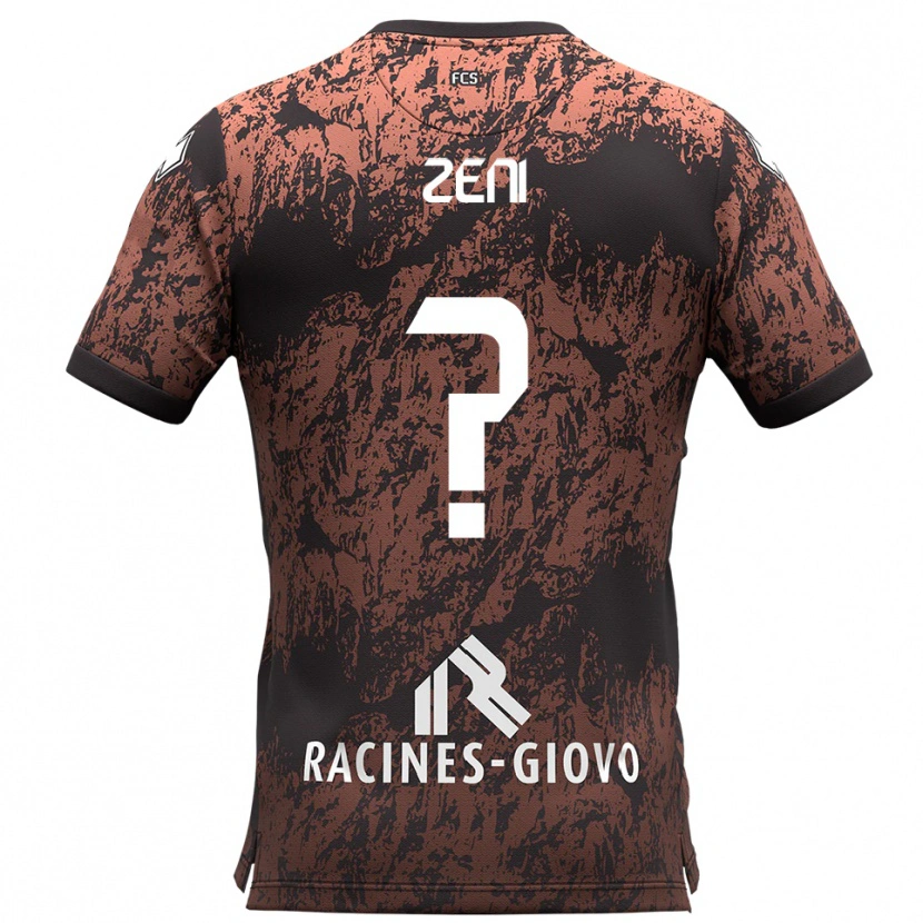 Danxen Damen Giulio Zeni #0 Braun Schwarz Auswärtstrikot Trikot 2025/26 T-Shirt Österreich