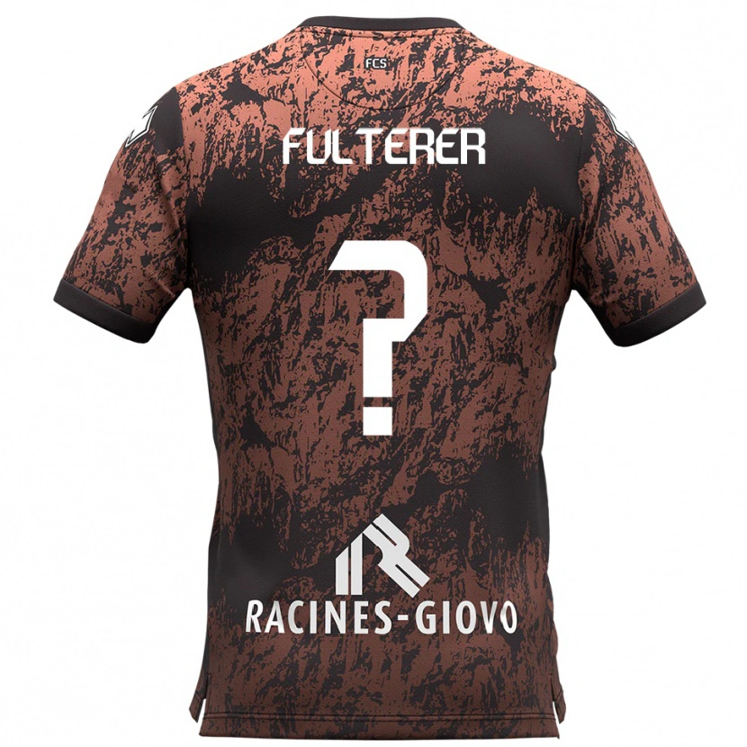 Danxen Damen Samuel Fulterer #0 Braun Schwarz Auswärtstrikot Trikot 2025/26 T-Shirt Österreich