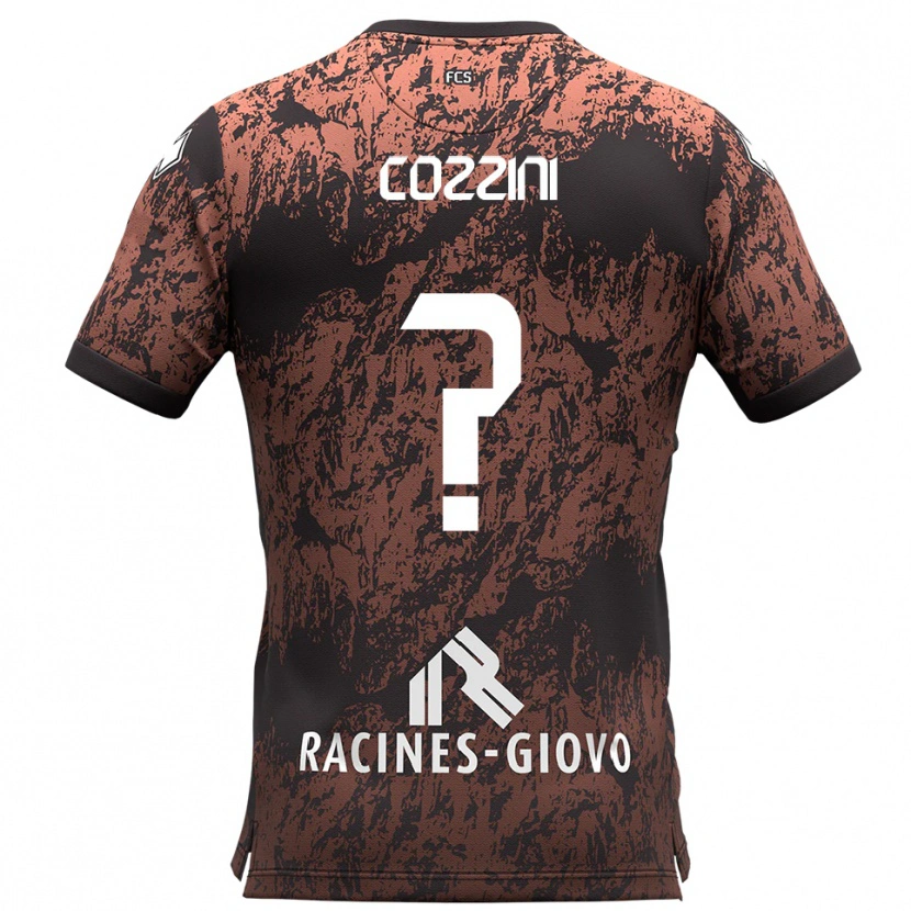 Danxen Damen Filippo Cozzini #0 Braun Schwarz Auswärtstrikot Trikot 2025/26 T-Shirt Österreich