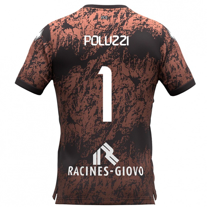 Danxen Damen Giacomo Poluzzi #1 Braun Schwarz Auswärtstrikot Trikot 2025/26 T-Shirt Österreich