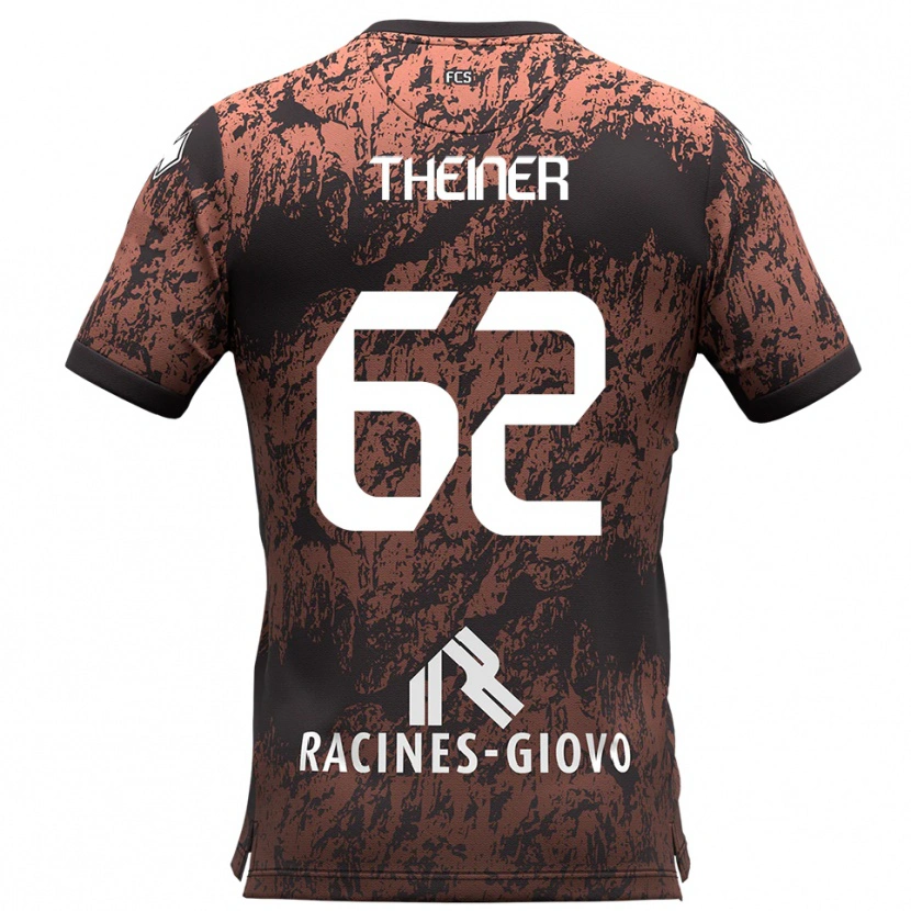 Danxen Damen Daniel Theiner #62 Braun Schwarz Auswärtstrikot Trikot 2025/26 T-Shirt Österreich