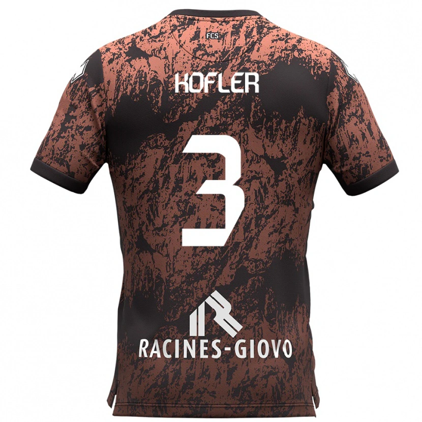 Danxen Damen Michael Kofler #3 Braun Schwarz Auswärtstrikot Trikot 2025/26 T-Shirt Österreich