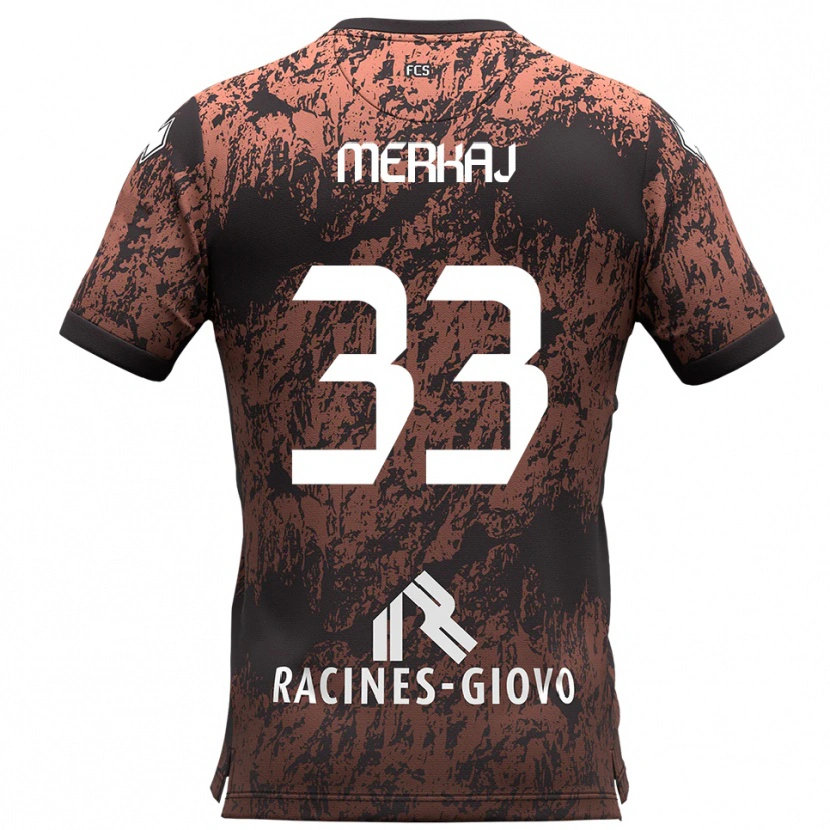Danxen Damen Silvio Merkaj #33 Braun Schwarz Auswärtstrikot Trikot 2025/26 T-Shirt Österreich