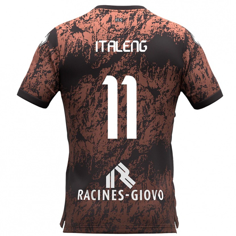 Danxen Damen Jonathan Italeng #11 Braun Schwarz Auswärtstrikot Trikot 2025/26 T-Shirt Österreich
