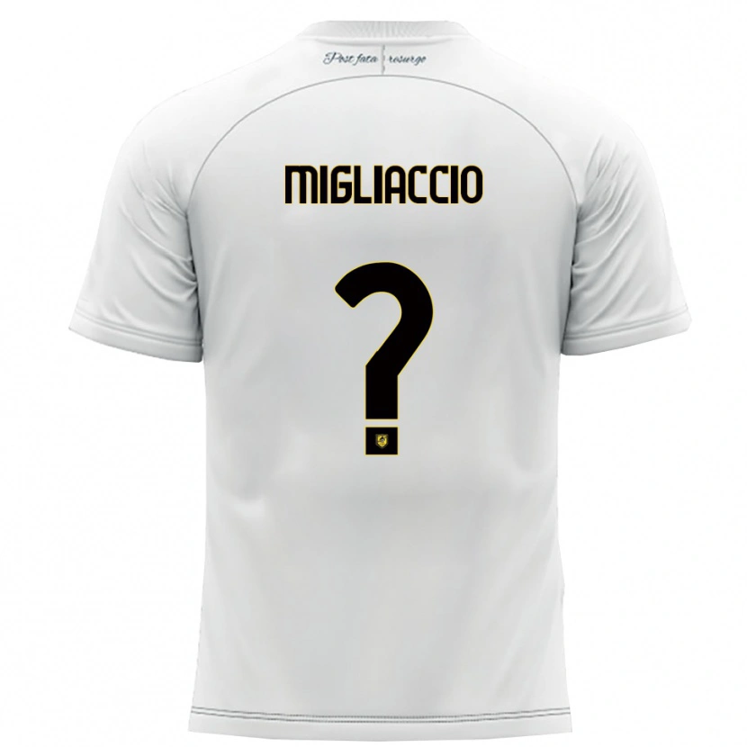 Danxen Damen Massimo Migliaccio #0 Weiß Gelb Auswärtstrikot Trikot 2025/26 T-Shirt Österreich
