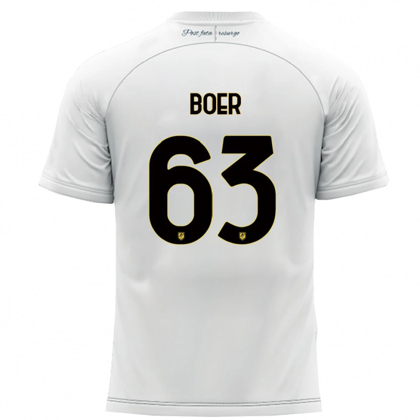 Danxen Damen Pietro Boer #63 Weiß Gelb Auswärtstrikot Trikot 2025/26 T-Shirt Österreich