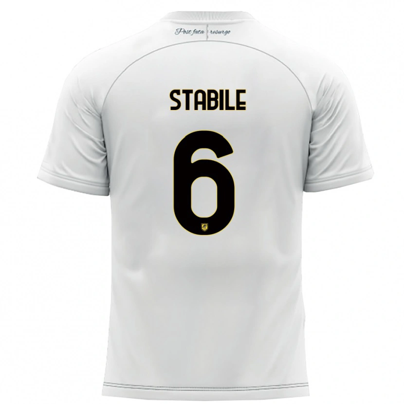 Danxen Damen Giacomo Stabile #6 Weiß Gelb Auswärtstrikot Trikot 2025/26 T-Shirt Österreich
