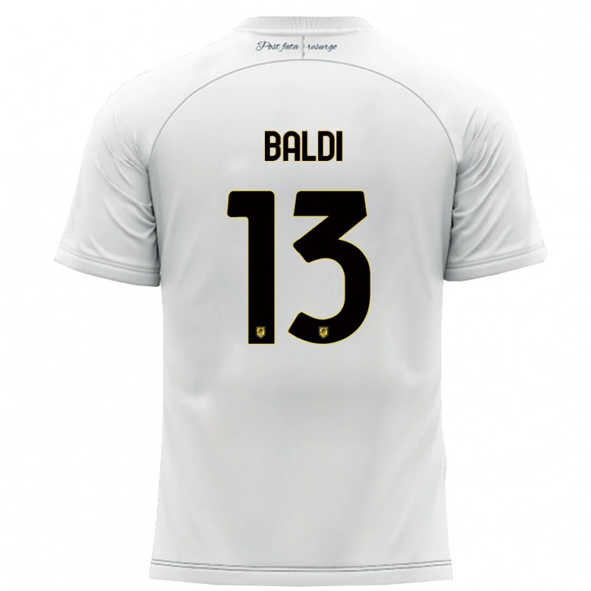 Danxen Damen Matteo Baldi #13 Weiß Gelb Auswärtstrikot Trikot 2025/26 T-Shirt Österreich