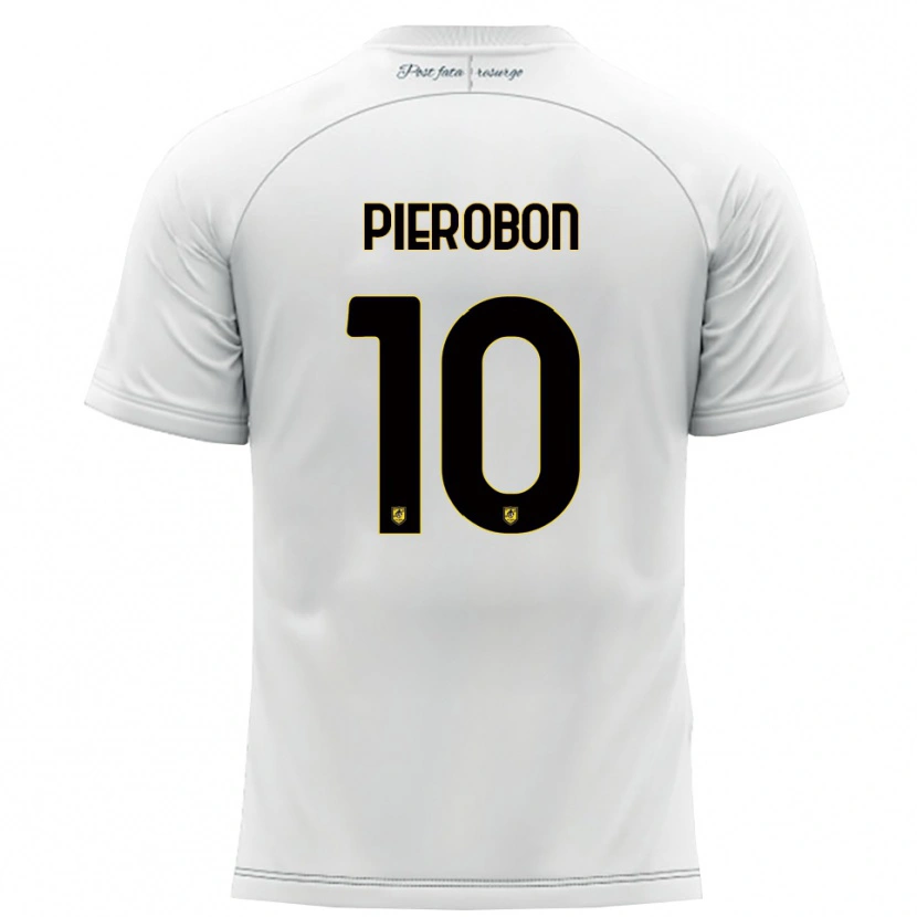 Danxen Damen Christian Pierobon #10 Weiß Gelb Auswärtstrikot Trikot 2025/26 T-Shirt Österreich
