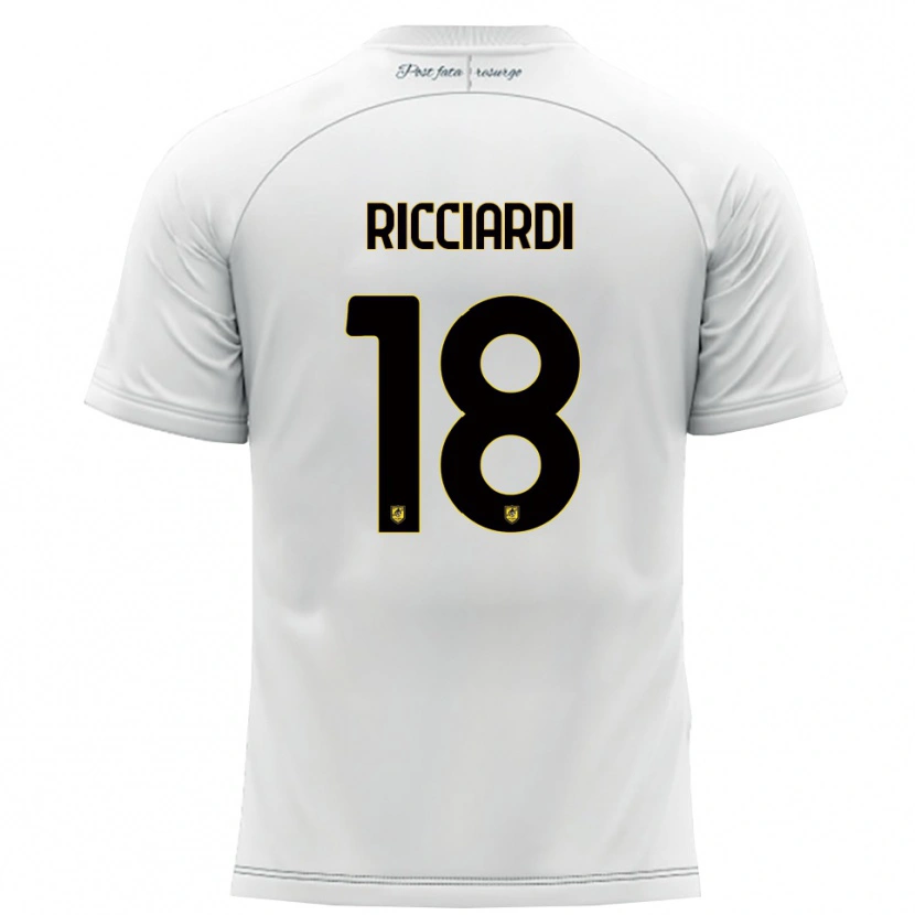 Danxen Damen Claudio Ricciardi #18 Weiß Gelb Auswärtstrikot Trikot 2025/26 T-Shirt Österreich