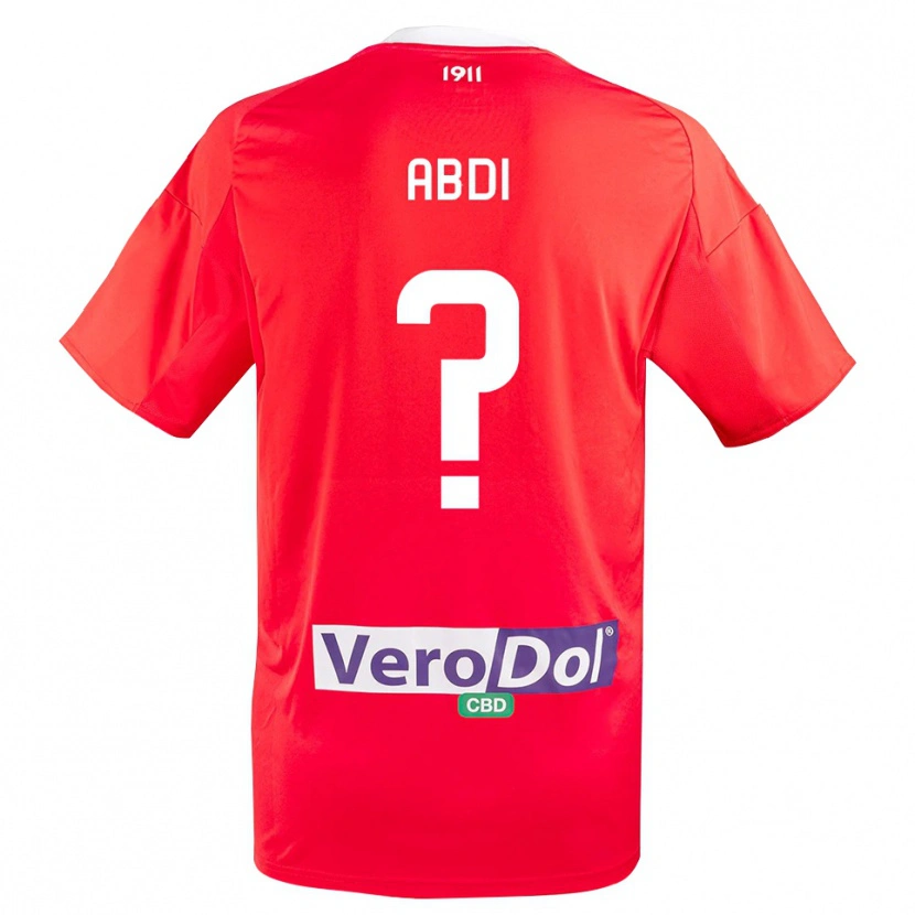 Danxen Damen Ernest Abdi #0 Rot Weiß Auswärtstrikot Trikot 2025/26 T-Shirt Österreich
