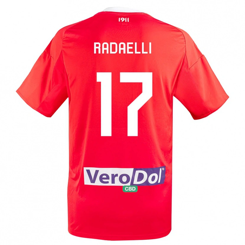 Danxen Damen Nicolò Radaelli #17 Rot Weiß Auswärtstrikot Trikot 2025/26 T-Shirt Österreich