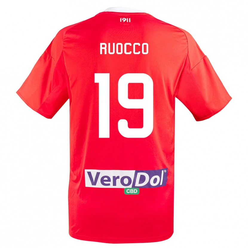 Danxen Damen Francesco Ruocco #19 Rot Weiß Auswärtstrikot Trikot 2025/26 T-Shirt Österreich