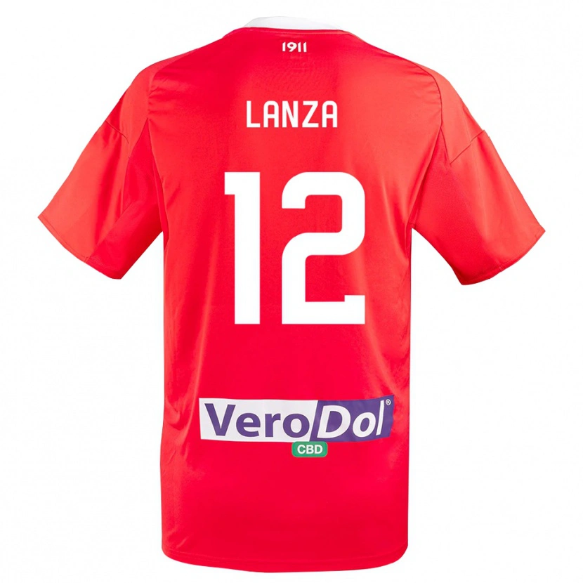 Danxen Damen Cesare Lanza #12 Rot Weiß Auswärtstrikot Trikot 2025/26 T-Shirt Österreich