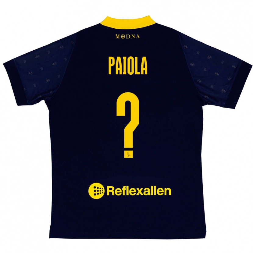 Danxen Damen Andrea Paiola #0 Marineblau Gelb Auswärtstrikot Trikot 2025/26 T-Shirt Österreich