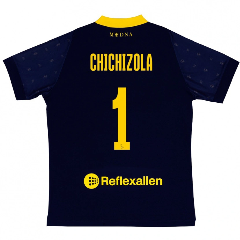 Danxen Damen Leandro Chichizola #1 Marineblau Gelb Auswärtstrikot Trikot 2025/26 T-Shirt Österreich