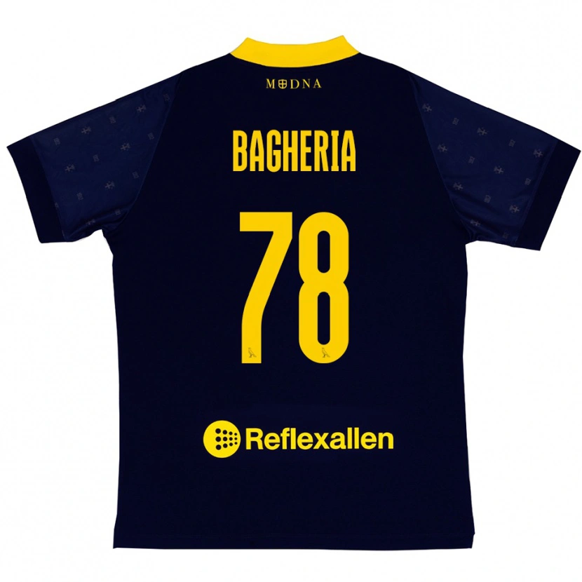 Danxen Damen Fabrizio Bagheria #78 Marineblau Gelb Auswärtstrikot Trikot 2025/26 T-Shirt Österreich