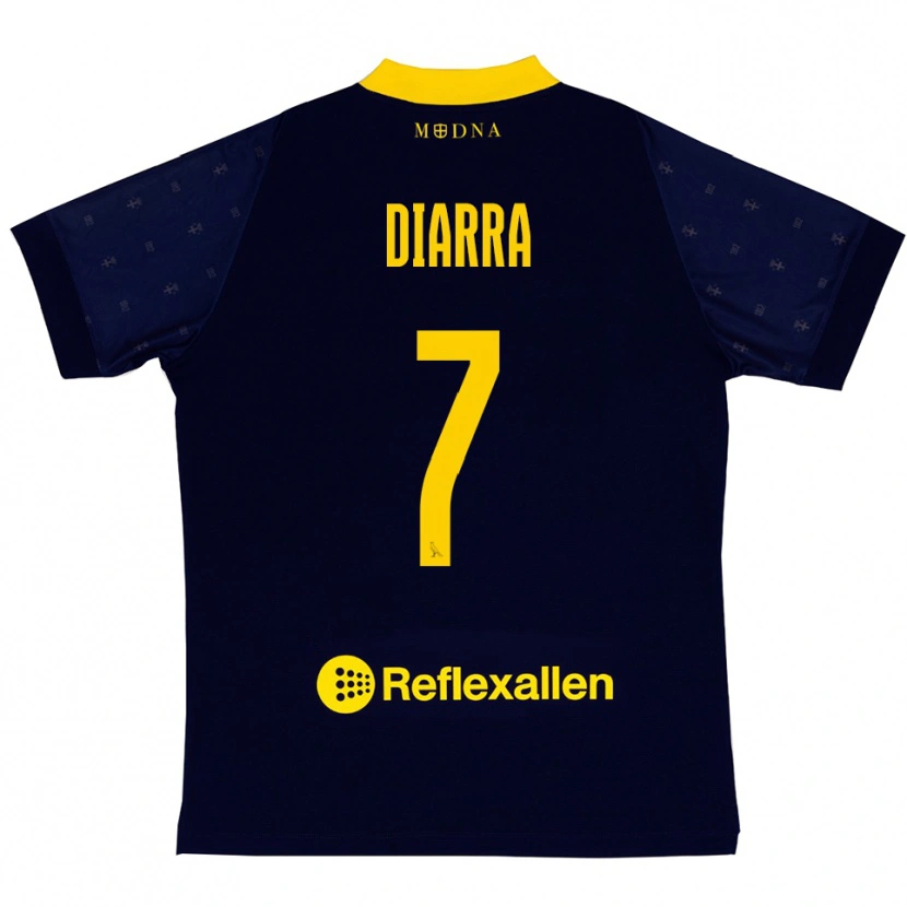 Danxen Damen Jordan Diarra #7 Marineblau Gelb Auswärtstrikot Trikot 2025/26 T-Shirt Österreich
