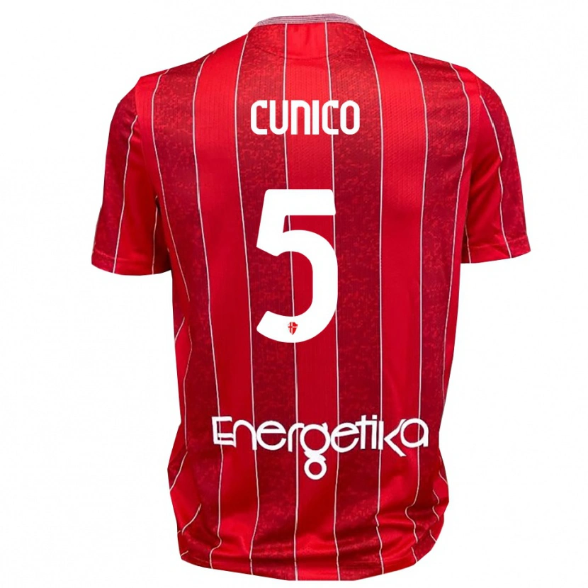 Danxen Damen Lorenzo Cunico #5 Rot Weiß Auswärtstrikot Trikot 2025/26 T-Shirt Österreich