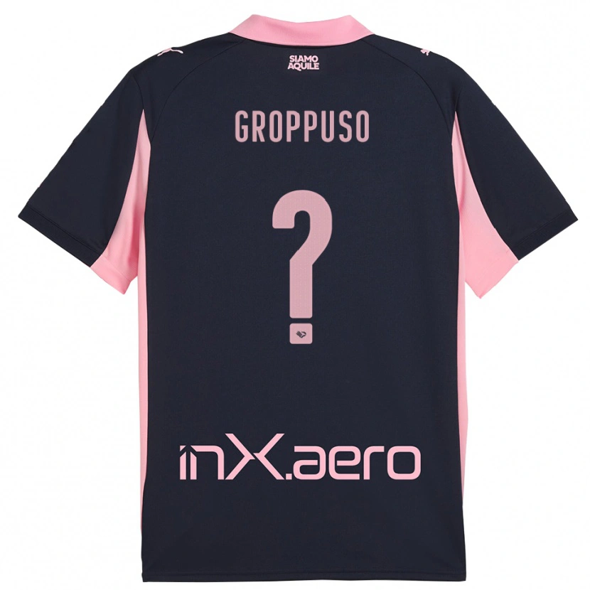 Danxen Damen Gabriele Groppuso #0 Marineblau Pink Auswärtstrikot Trikot 2025/26 T-Shirt Österreich