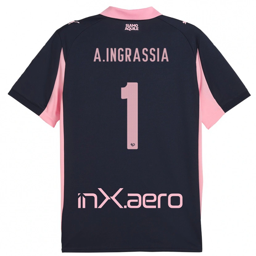Danxen Damen Antonio Ingrassia #1 Marineblau Pink Auswärtstrikot Trikot 2025/26 T-Shirt Österreich