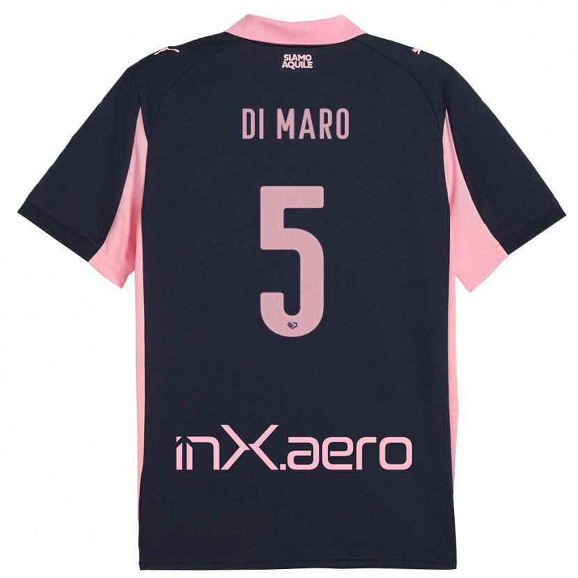 Danxen Damen Filippo Di Maro #5 Marineblau Pink Auswärtstrikot Trikot 2025/26 T-Shirt Österreich